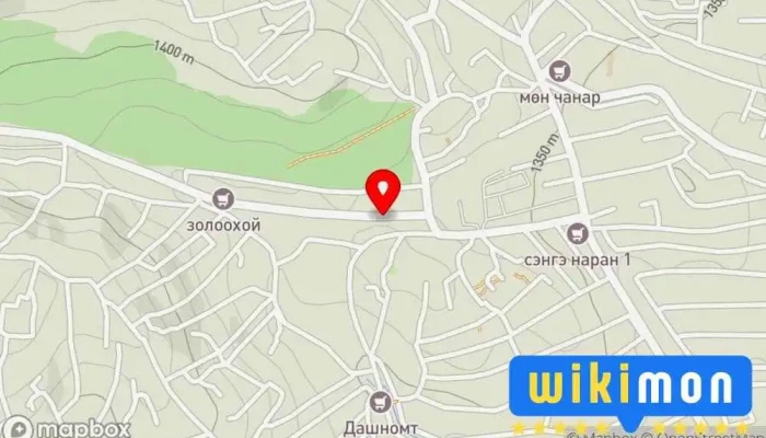 гэсэн газрын зураг Самбалхүндэвийн 1-р зогсоол /урд/ Bus stop дээр Улаанбаатар