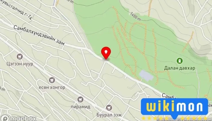 гэсэн газрын зураг Самбалхүндэвийн 4-р зогсоол /хойд/ Bus stop дээр Улаанбаатар