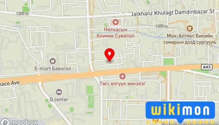 гэсэн газрын зураг Сантехник Зуухны Дэлгүүр дээр Улаанбаатар