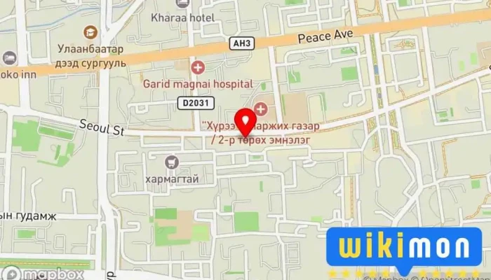 гэсэн газрын зураг Saran buuz mongolian fast food Түргэн хоолны ресторан дээр Улаанбаатар