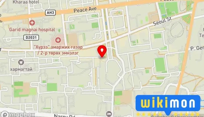 гэсэн газрын зураг Сарны Чулуу Чуулга Соёл урлагийн театр дээр Улаанбаатар
