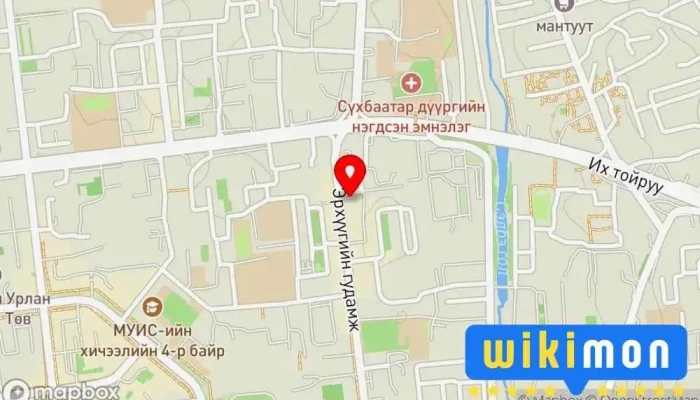 гэсэн газрын зураг Сэлбэ Плаза, Монголын Цогц Сургалт Хөгжлийн Академи Боловсролын төв, Сургалтын Төв дээр Улаанбаатар