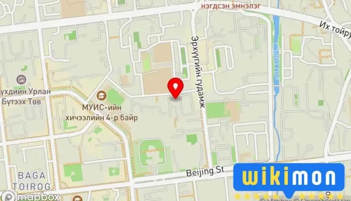 гэсэн газрын зураг Сэргээн засалт, сургалт, үйлдвэрлэлийн төв байр Төрийн Алба дээр Улаанбаатар