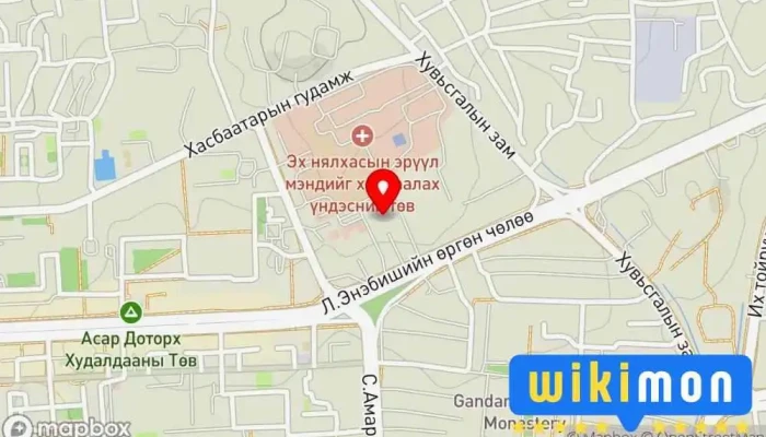 гэсэн газрын зураг СЭРҮҮЛЭГ ИХ СУРГУУЛЬ SERUULEG UNIVERSITY Их сургууль дээр Улаанбаатар