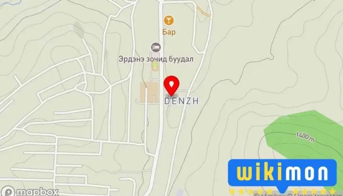 гэсэн газрын зураг Сэтгэцийн эрүүл мэндийн тасаг Эмнэлэг дээр Эрдэнэт