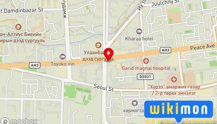 гэсэн газрын зураг Шилмэл загвар Хувцасны дэлгүүр дээр Улаанбаатар