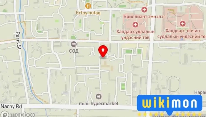 гэсэн газрын зураг Шинэ Монгол Технологийн Дээд Сургууль Их сургууль дээр БЗД - 25 хороо