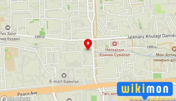 гэсэн газрын зураг Шинэ жил Ресторан дээр Улаанбаатар
