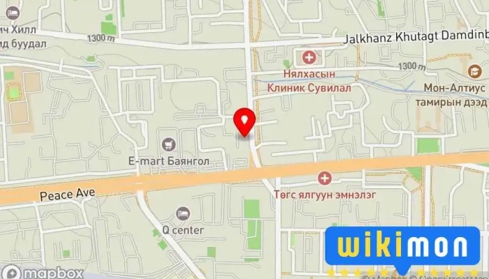 гэсэн газрын зураг Шүдний дагина Эмийн сан дээр Улаанбаатар