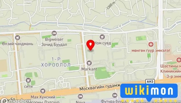 гэсэн газрын зураг СХД ийн Эрүүл Мэндийн Төв Эмнэлгийн тасаг дээр Улаанбаатар
