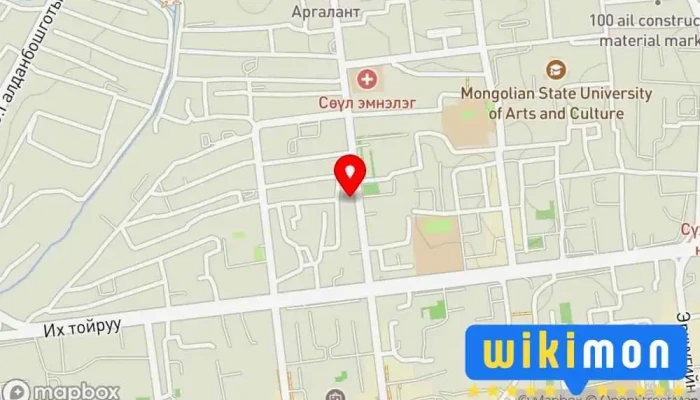 гэсэн газрын зураг Содон караке паб Ресторан дээр Улаанбаатар