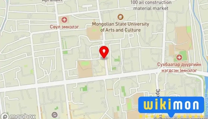 гэсэн газрын зураг Сонсголгүйн боловсрол ТББ Сургалтын Төв дээр Улаанбаатар