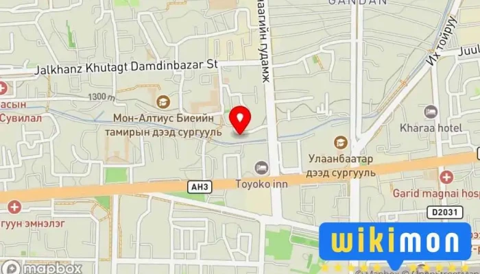 гэсэн газрын зураг Suraad Сургууль дээр Улаанбаатар