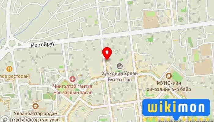 гэсэн газрын зураг Татварын мэргэшсэн зөвлөхийн нийгэмлэг Компаний Оффис, Төрийн бус байгууллага дээр Улаанбаатар