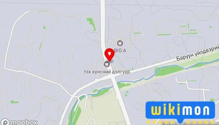 гэсэн газрын зураг ТЭХ барилгын зах Bus stop дээр Улаанбаатар 16100