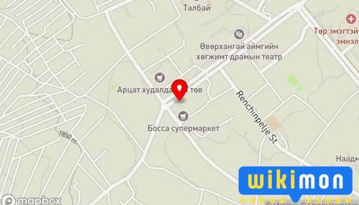 гэсэн газрын зураг Time Hotel Зочид буудал дээр Арвайхээр