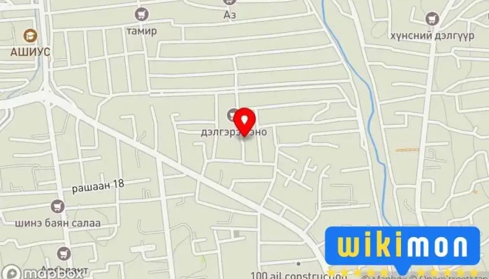 гэсэн газрын зураг Төмөр хийц Барилгын Компани дээр Улаанбаатар