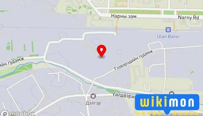 гэсэн газрын зураг Төмөр замын барилга ашиглалт үйлчилгээний анги Компаний Оффис дээр БГД - 24 хороо
