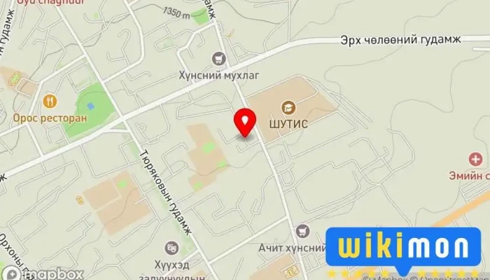 гэсэн газрын зураг Цэндмед эмнэлэг Эмнэлэг дээр Эрдэнэт