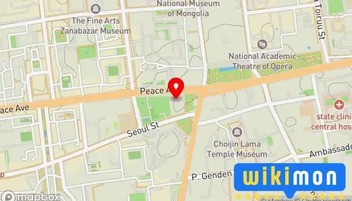 гэсэн газрын зураг Tsolmon Travel LLC Аялал Жуулчлалын Агентлаг дээр SBD - 1 khoroo