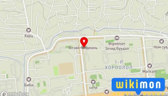 гэсэн газрын зураг Ухаа хүлэг урлан Оёдолчин дээр Улаанбаатар