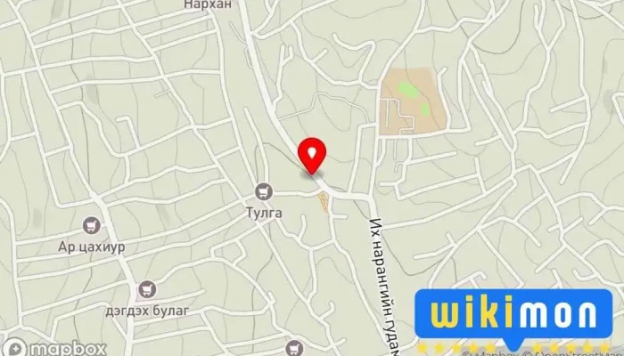 гэсэн газрын зураг Улаан чулуут завсар Bus stop дээр Улаанбаатар