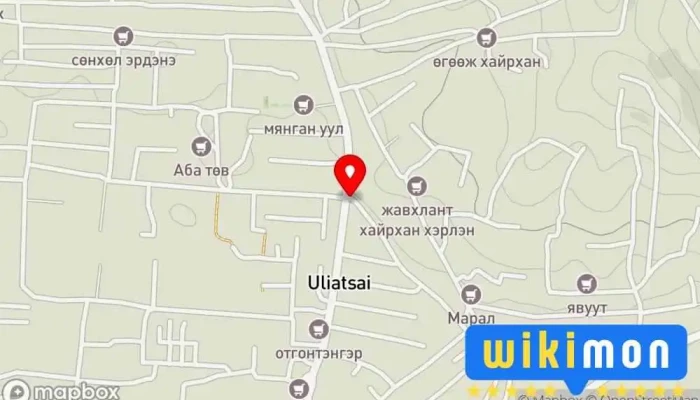 гэсэн газрын зураг Улиастай бичиг хэрэг Номын дэлгүүр дээр Улаанбаатар
