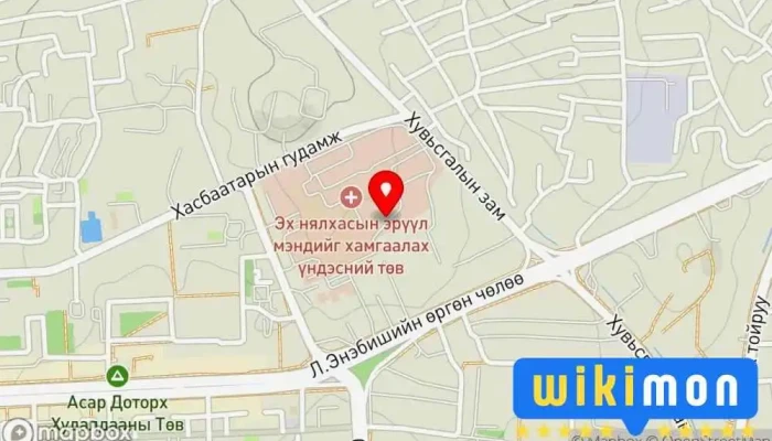 гэсэн газрын зураг UMED in Ulaanbaatar Эмнэлэг, Их сургууль дээр Улаанбаатар