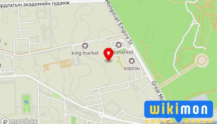 гэсэн газрын зураг Усон шигдан шарсан мах Солонгос хоолны ресторан дээр Улаанбаатар