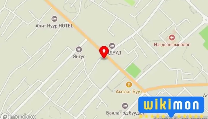 гэсэн газрын зураг Увс аймгийн ХҮН нам Холбоо буюу Байгууллага дээр Улаангом