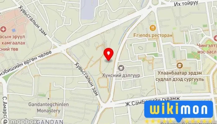 гэсэн газрын зураг Yalalt Plaza Компаний Оффис дээр ЧД - 5 хороо