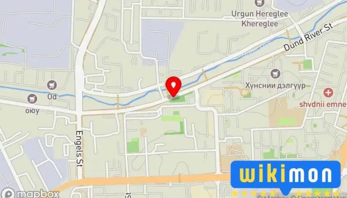 гэсэн газрын зураг Жаргалант төв Bus stop дээр Улаанбаатар