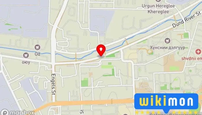 гэсэн газрын зураг Жаргалант төв Bus stop дээр Улаанбаатар