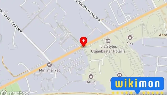гэсэн газрын зураг Жем Bus stop дээр Улаанбаатар
