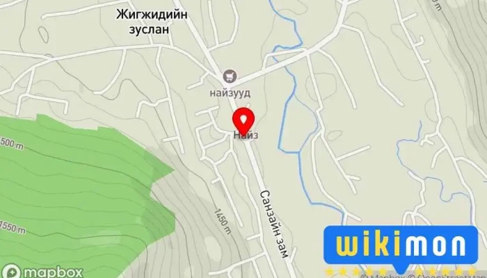 гэсэн газрын зураг Жигжидийн уулзвар Bus stop дээр Улаанбаатар