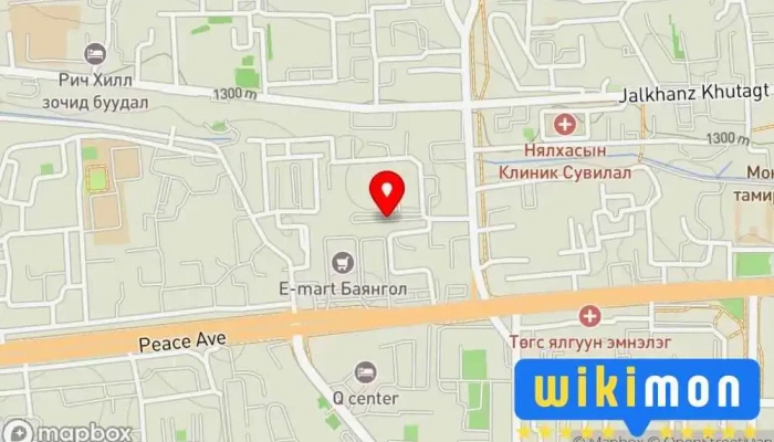 гэсэн газрын зураг Зогсоол Автомашины зогсоол дээр Улаанбаатар