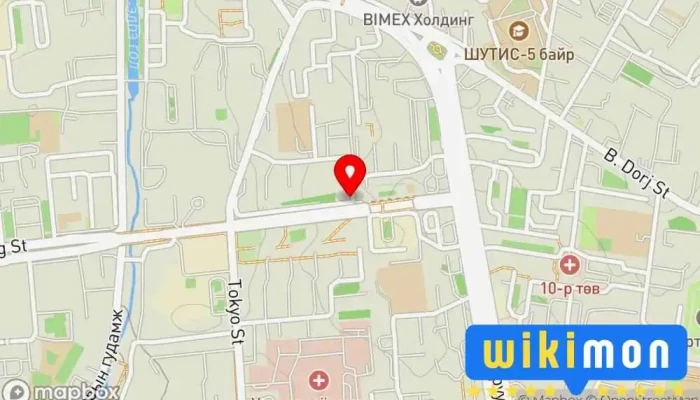 гэсэн газрын зураг Зогсоол Автомашины зогсоол дээр Улаанбаатар