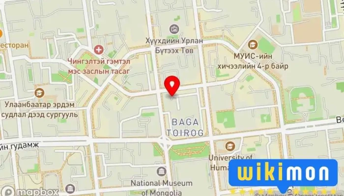 гэсэн газрын зураг Зогсоол Автомашины зогсоол дээр Улаанбаатар
