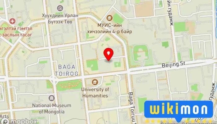 гэсэн газрын зураг Зогсоол Зогсоол дээр Улаанбаатар