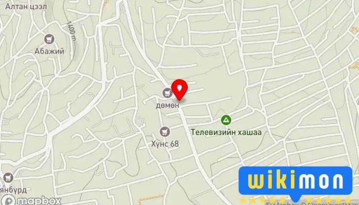 гэсэн газрын зураг Зурагт хуучин эцэс  дээр Улаанбаатар